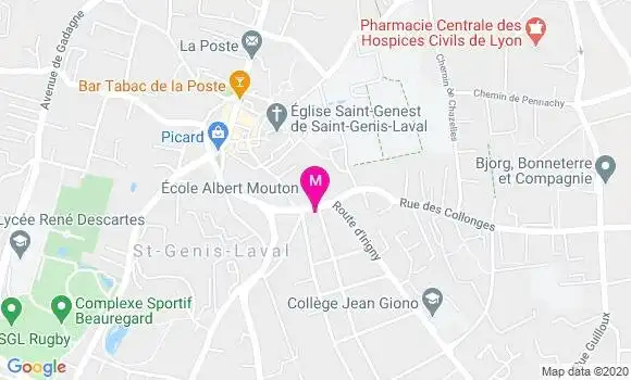 Localisation Dr Sandrine Verrecchia