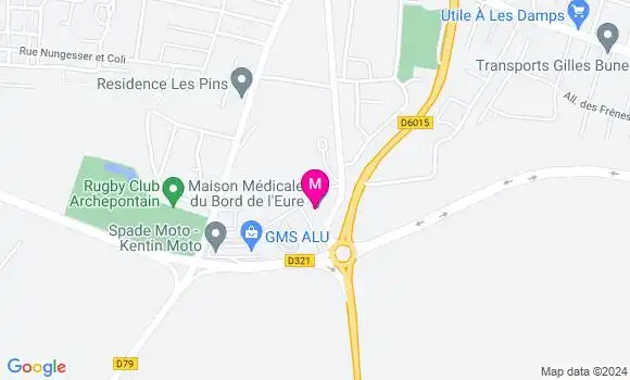 Localisation Dr Nicolas Delaunay