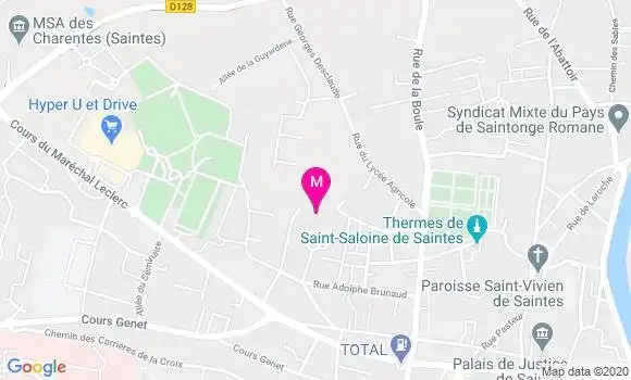 Localisation Dr Julia Ratour