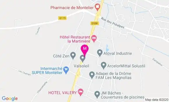 Localisation Dr Guillaume Pradier