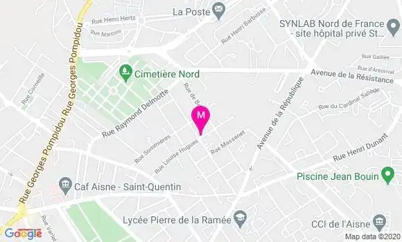 Localisation Dr Odile Mondot Pougheon