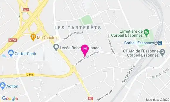 Localisation Dr Elodie Dantel Court