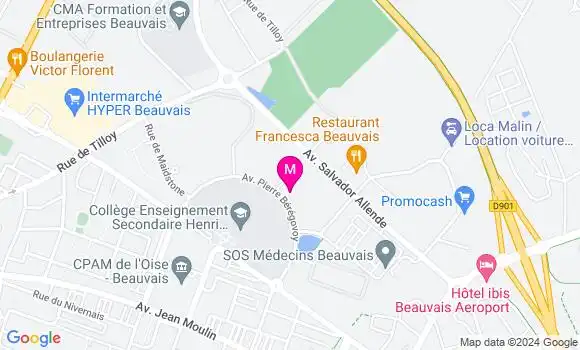 Localisation Dr Marc Antoine Thelu