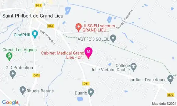 Localisation Dr Colette Piau