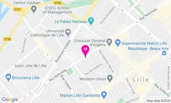 Localisation Dr Julie Minguet Guilbert