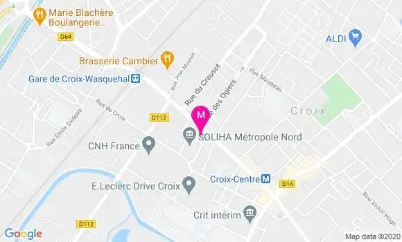 Localisation Dr Benedicte Catteau