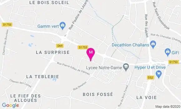 Localisation Dr Corinne Frossard