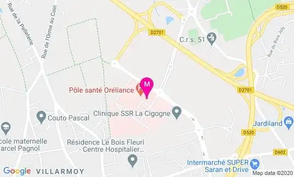 Localisation Dr Jacques Franc