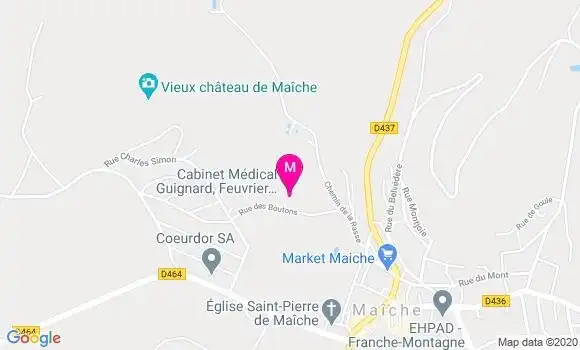 Localisation Dr Adeline Feuvrier