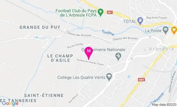Localisation Dr Celine Sandler