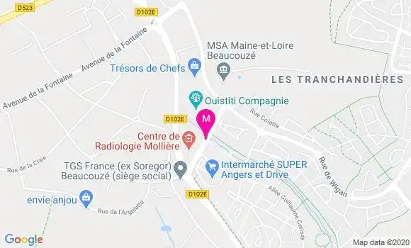 Localisation Dr Rebecca Jourjon