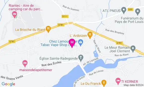 Localisation Dr Luc Erwan Poedras