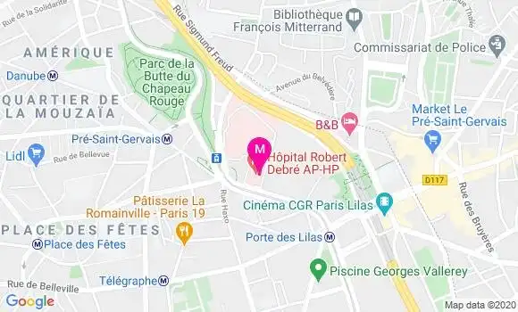 Localisation Dr Claire Carrie