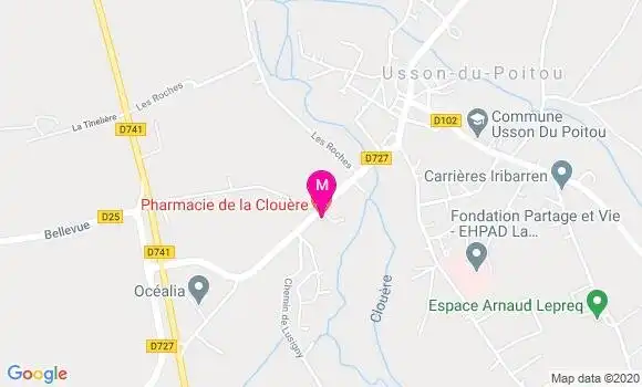 Localisation Dr Emilie Bellanger