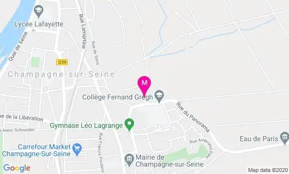 Localisation Dr Frederic Baquet