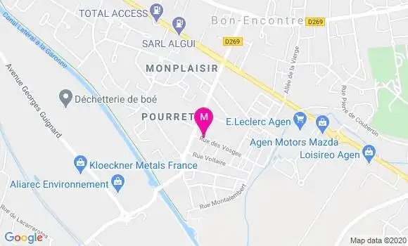 Localisation Dr Mathieu Rayssac