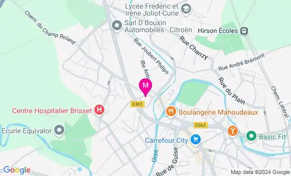 Localisation Dr Elisabeth Bastin de Quick