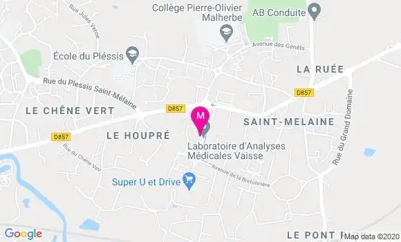 Localisation Dr Sandra Bonneaudeau