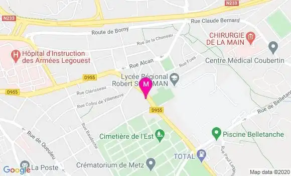 Localisation Dr Nathalie De Oliveira