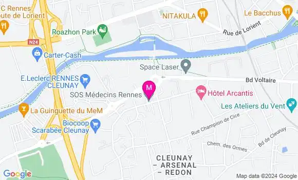 Localisation Dr Manuel Buet