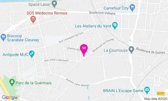 Localisation Dr Justine Jouan