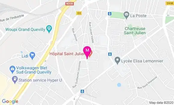 Localisation Dr Fabienne Wirotius Tige