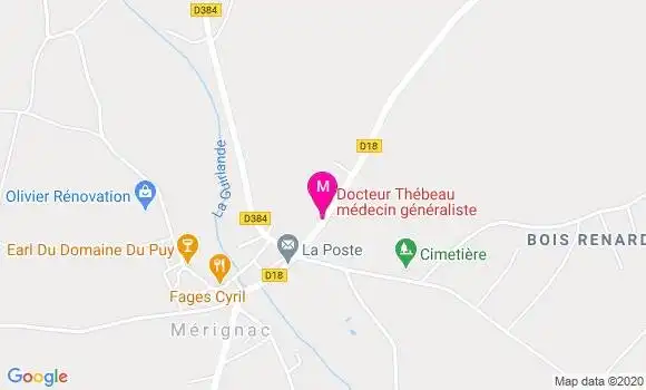 Localisation Dr Jean Paul Thebaud