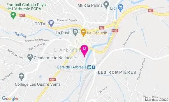 Localisation Dr Claire Elise Deal