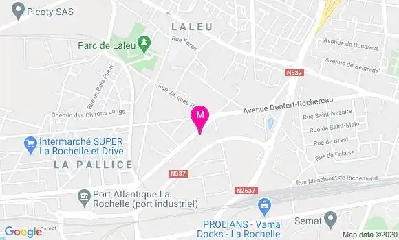Localisation Dr Lucie Catimel Thelen