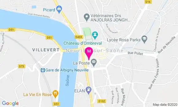 Localisation Dr Isabelle Guillot Pouget