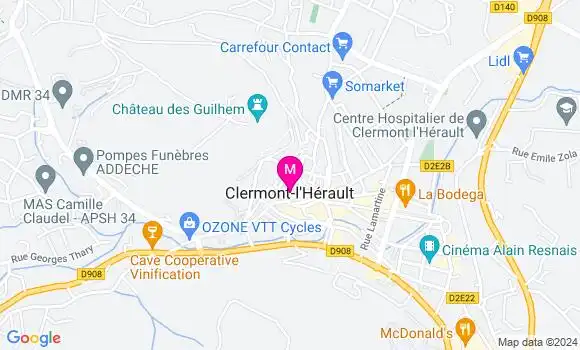 Localisation Dr Guillaume Tronche