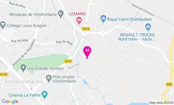 Localisation Dr Nathalie Calmettes