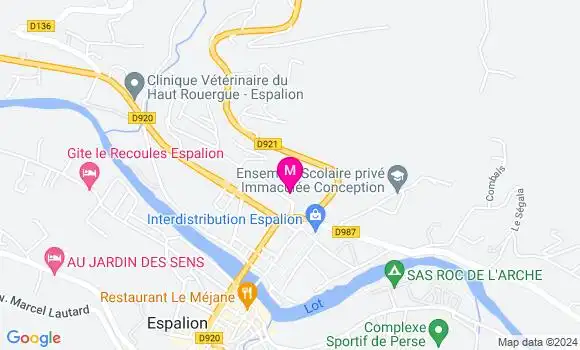 Localisation Dr Marie Charlotte Lemouzy