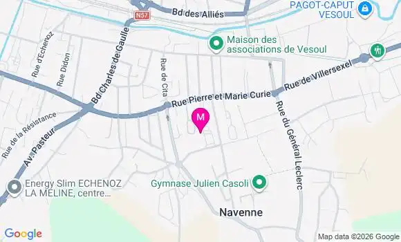 Localisation Dr Claire Bouchain