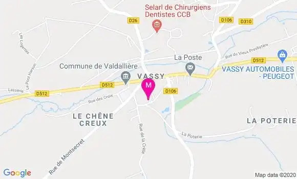 Localisation Dr Catherine Lechartier