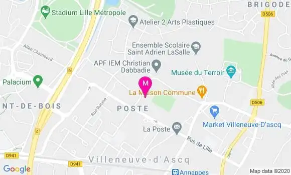 Localisation Dr Benoit Catteau
