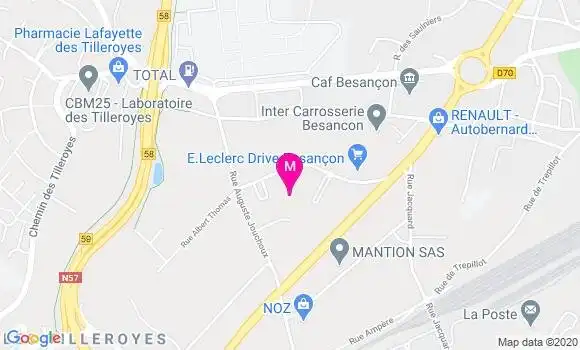 Localisation Dr Anne Bennett