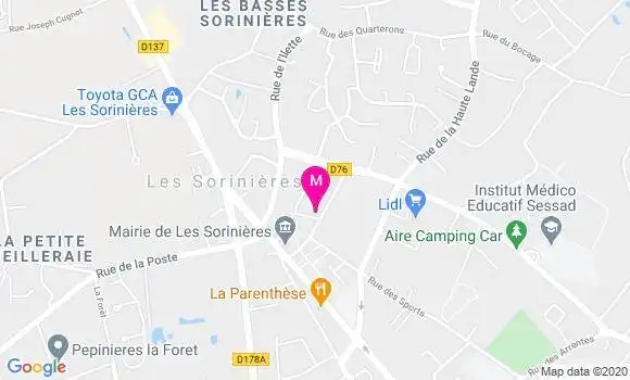 Localisation Dr Delphine Bourdon Bernard