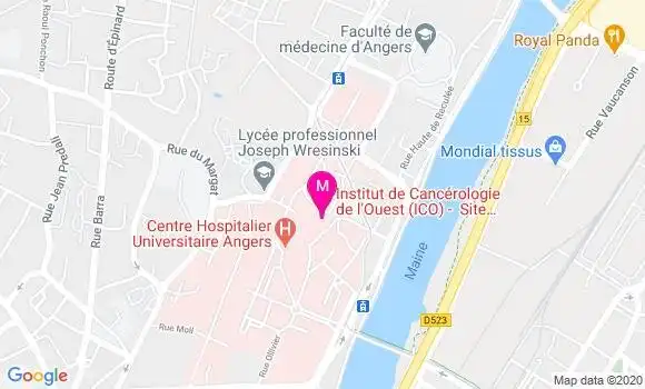 Localisation Dr Frederic Bigot