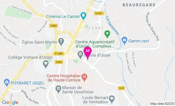 Localisation Dr Evelyne Vidalo Borderie