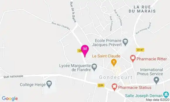 Localisation Dr Fanny Gerbaut