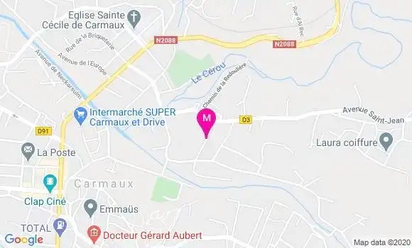 Localisation Dr Patricia Cartron