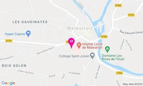 Localisation Dr Segolene Guigues