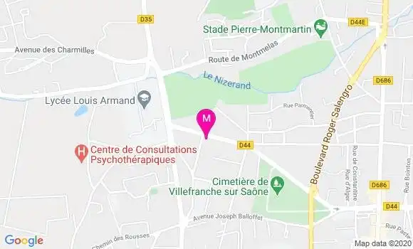 Localisation Dr Emilie Gachon Lanier