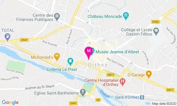 Localisation Dr Helene Lapeyre Lienard