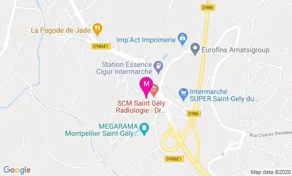 Localisation Dr Anne Lise Montcriol