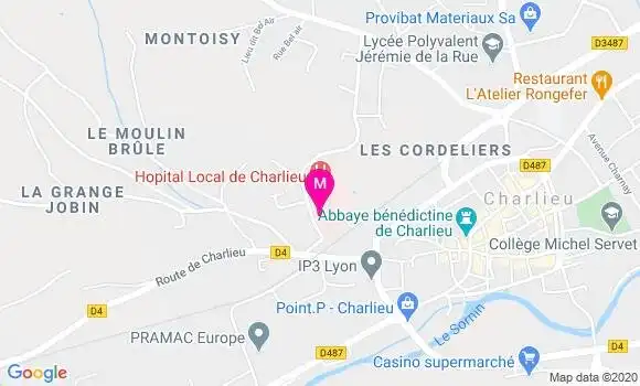 Localisation Dr Mathieu Lapallus