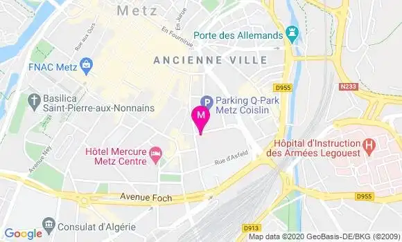 Localisation Dr Emilie Kawski Bertinet