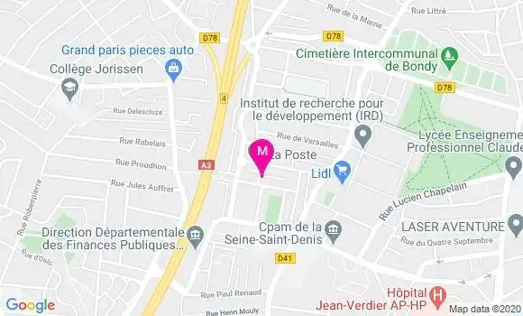 Localisation Dr Mustapha Bousteila
