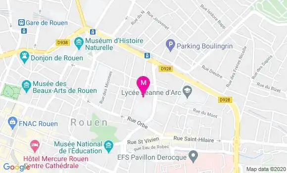 Localisation Dr Martine Lavogez